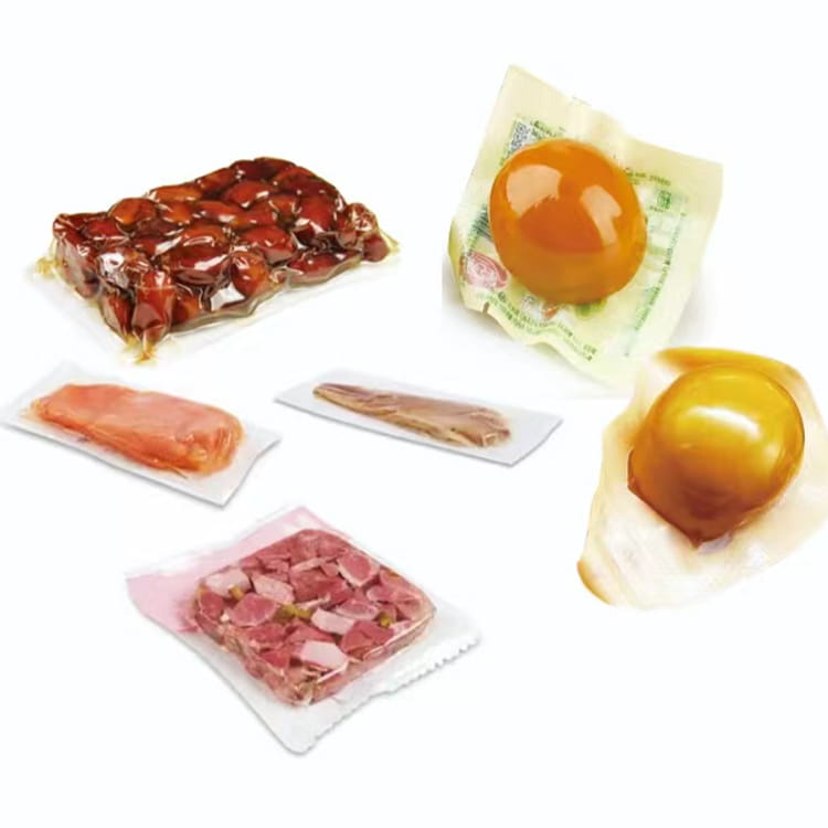 Filme plástico co-extrudado de barreira alta para embalagem de carne de salsicha e queijo