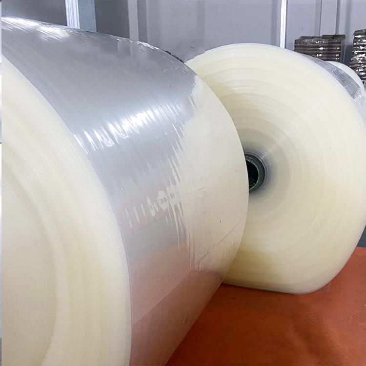 Filme de embalagem transparente tubular