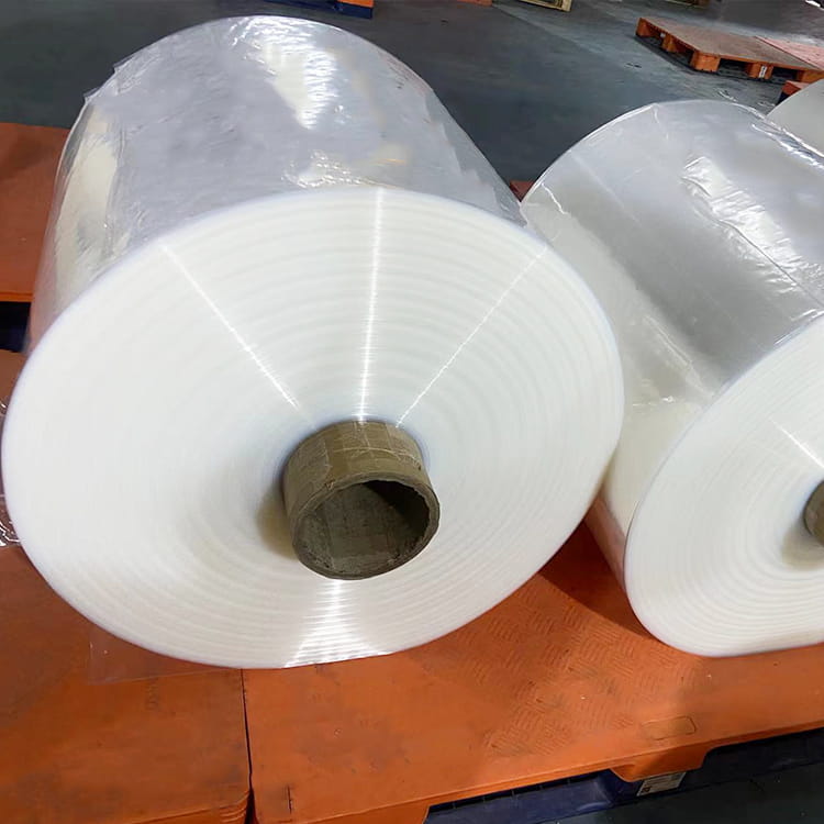 Filme de embalagem transparente tubular