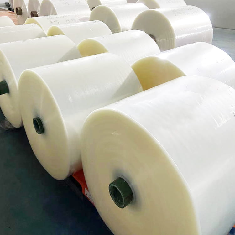 Filme de embalagem transparente tubular