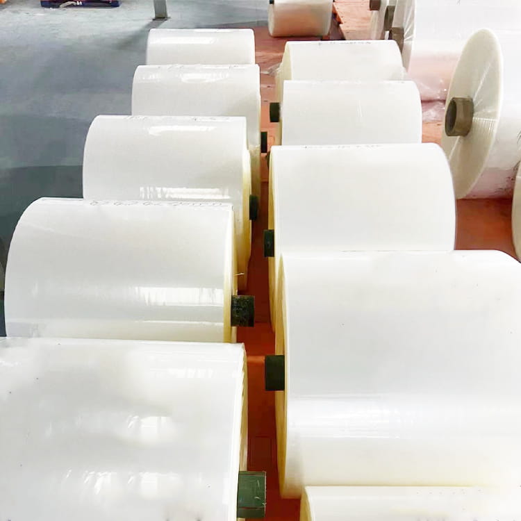 Filme de embalagem transparente tubular